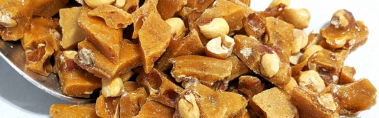 Chunks of Peanut Brittle