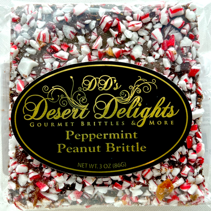 Peppermint Peanut Brittle